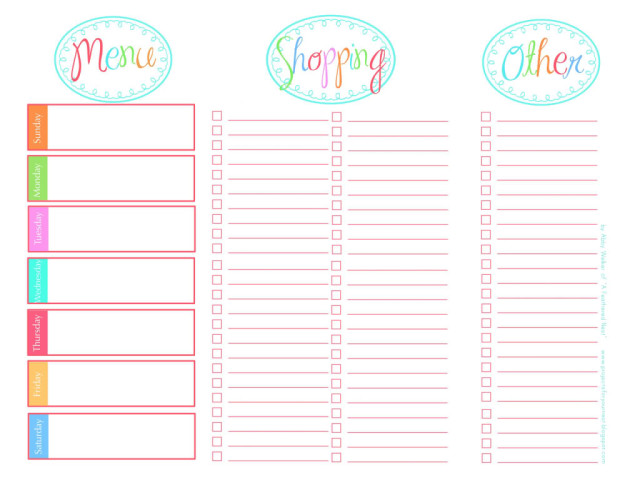 Family Meal Planner Template from www.fabnfree.com