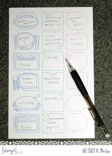 Free Unique Meal Planner