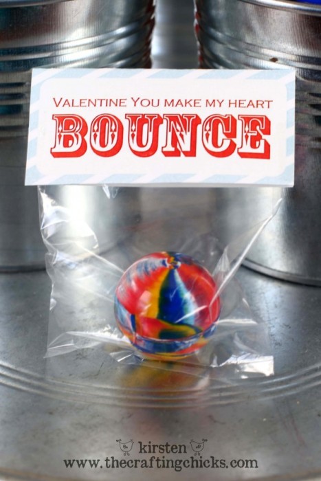 Free Bouncy Ball Valentine Printable