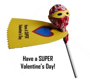 Free Superhero Valentine Printable for Boys