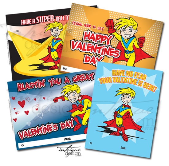 Free Printable Superhero Valentine Cards