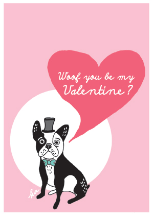 Free Dog Valentine Printable