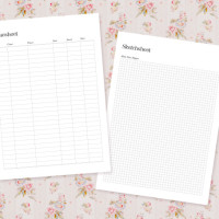 Free Printable Timesheet and Sketch Sheet