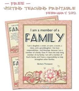 february 2012 visiting teaching handout