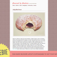 Free Rum Raisin Blogger Template