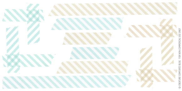 Striped Paper Tape Freebie