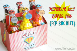 Free Father's Day Super Dad Soda Pop Box Set Printable