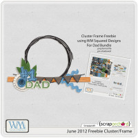 June 2012: Father's Day Frame Cluster Freebie: Digital Scrapbooking