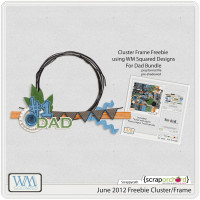 June 2012: Father's Day Frame Cluster Freebie: Digital Scrapbooking