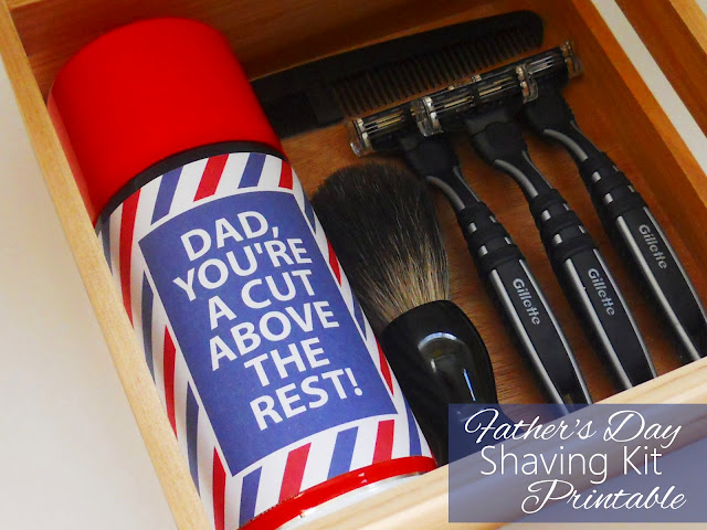 Free Father's Day Shaving Kit Printable