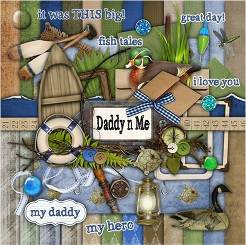 Daddy n' Me: Free Digital Scrapbooking Kit