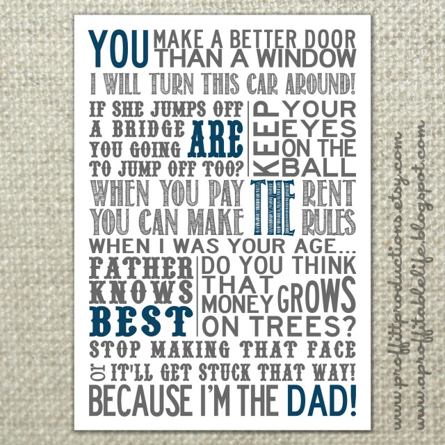 Free Father's Day Printable Poster