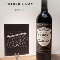 Free Letterpress 2012 Father's Day Card and Label Printable