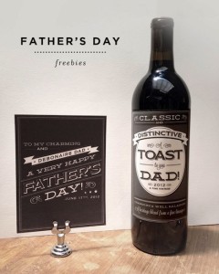 Free Letterpress 2012 Father's Day Card and Label Printable