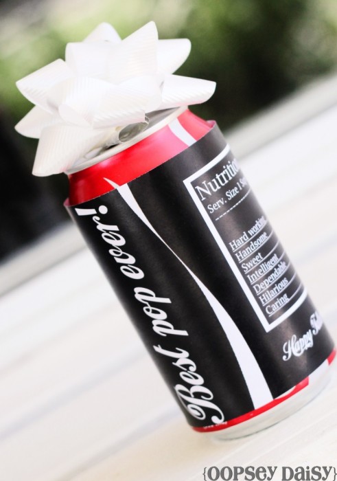 Pop for "Pop" - Free Father's Day Printable Coke Sleeve