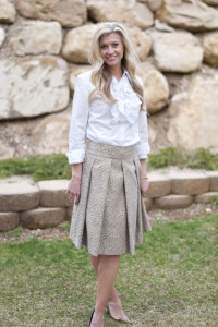 Free Skirt Pattern: Pleated, knee length