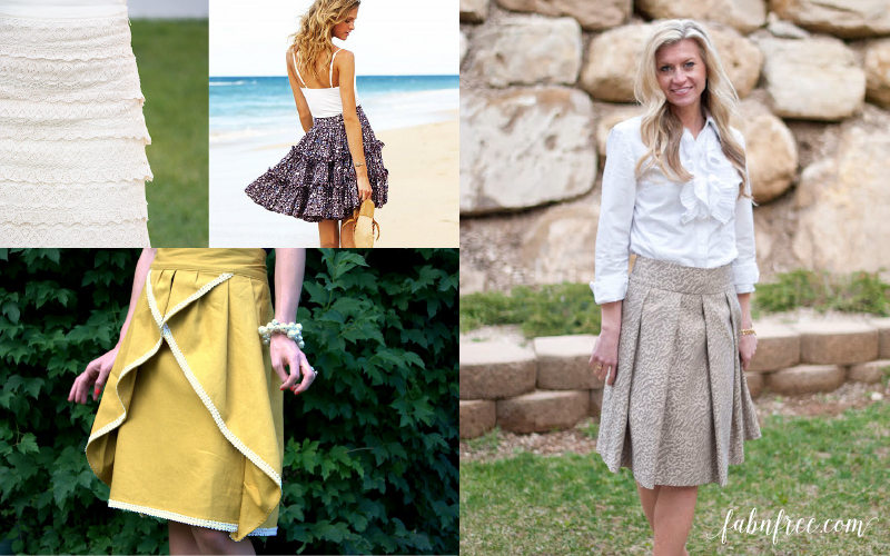 15 Free Knee Length Skirt Patterns & Instructions for Adult Women. These are AMAZING! Can NOT believe that they are FREE!