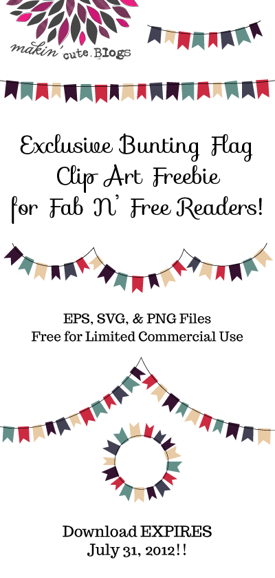 Free for Commercial Use Vector Bunting Flag Clip Art