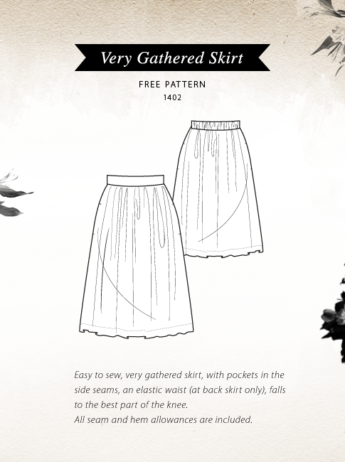 Gathered Skirt - Free Pattern