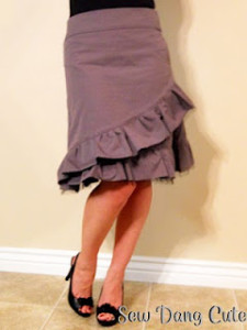 Free Knee Length Charlotte Russe Inspired Skirt Pattern and Instructions