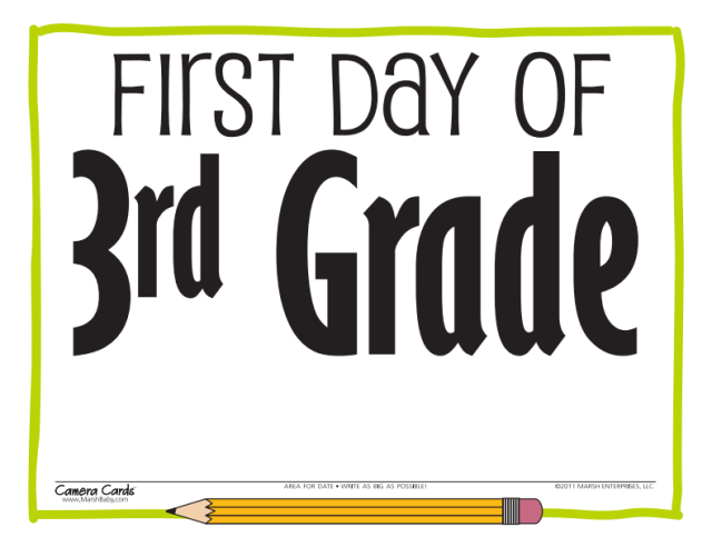 Free First Day of School Sign Printables