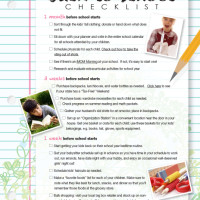 Prepare for the new school year with a free Back to School Checklist