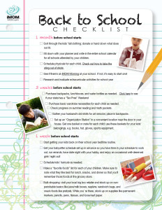 Prepare for the new school year with a free Back to School Checklist