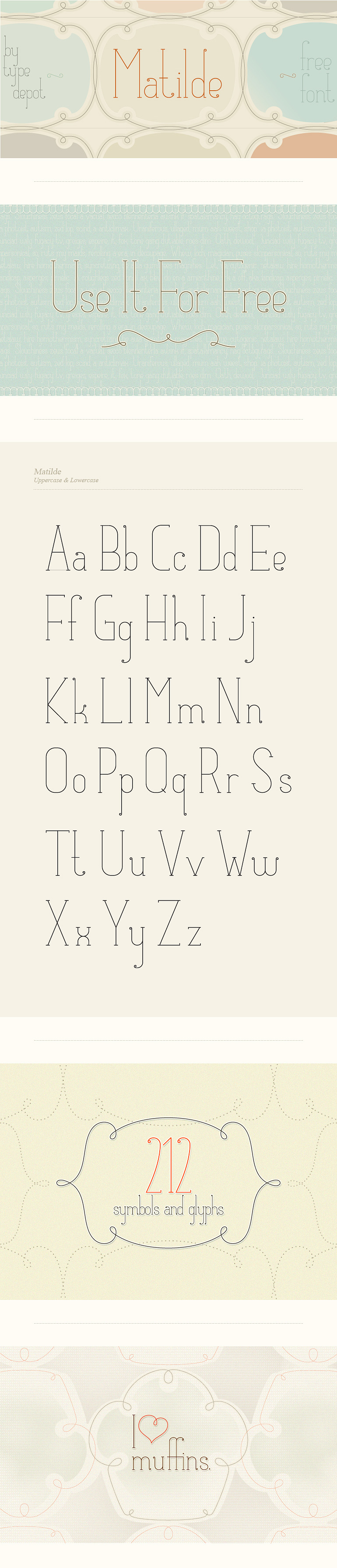 Matilde: Free font for Personal and Commercial Use