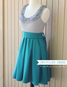 The Upcycled ruffles dress tutorial Freebie