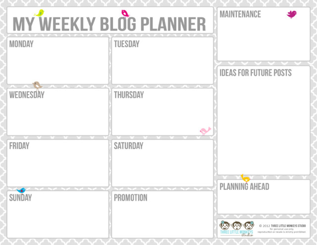 Free Blog Planner