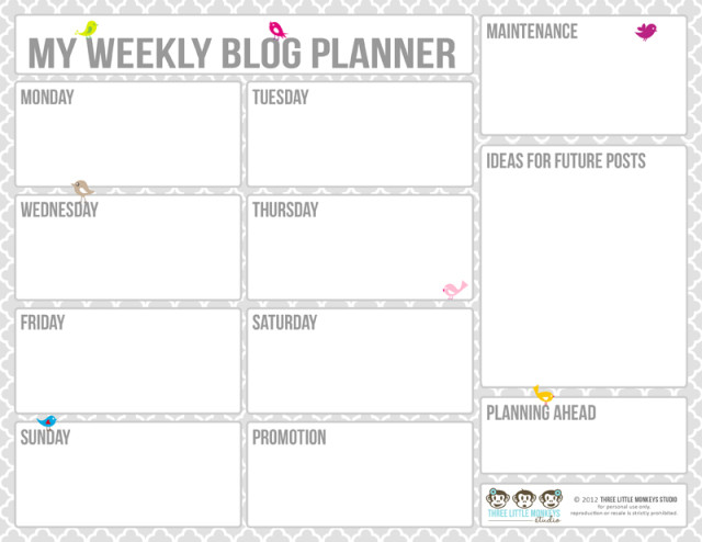 Free Blog Planner