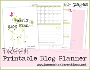 Free Printable Blog Planner