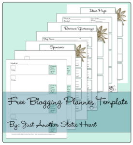 Free Blogging Planner Template