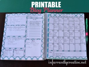 Free Printable Blog Planner