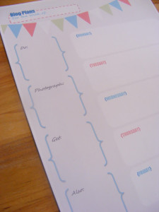 Free Blog Planner Printable