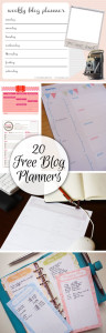 20 Free Blog Planner Printables