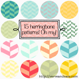 FREE DOWNLOAD: 15 HERRINGBONE PATTERNS