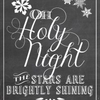 Oh Holy Night Free Christmas Art Printable