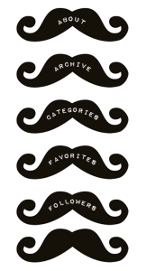 Free Mustache Sidebar Titles