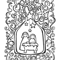 Free Nativity Printable: Good News of Great Joy, a Savior Christ the Lord