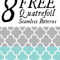 8 Free Quatrefoil Seamless Patterns - Free For Commercial Use