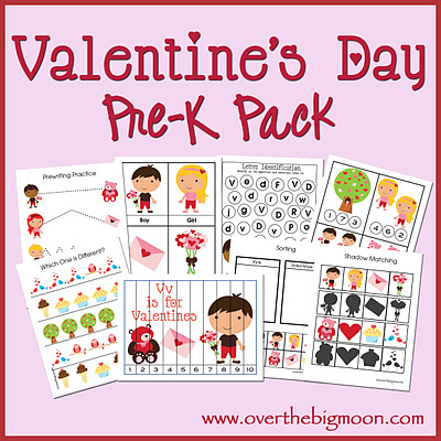 Free Preschool - Kindergarten Valentine's Day Printables