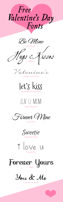 10 Free Valentine's Day Fonts
