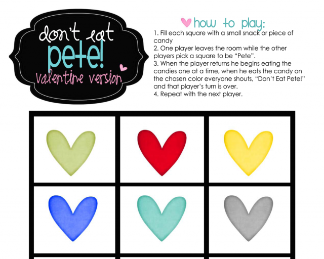 Don't Eat Pete - Valentine Game