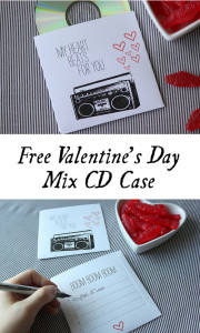 Free V-Day Mix CD Case Printable