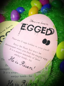 Free Printable: You've Been Egged