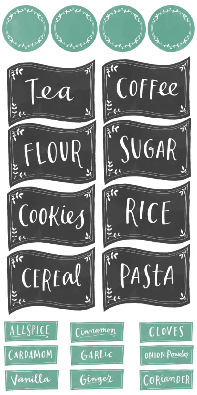 Pantry Labels Template
