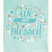 Free Wall Art Printable: We Are Blessed