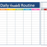 Free Printable Daily Household Routine