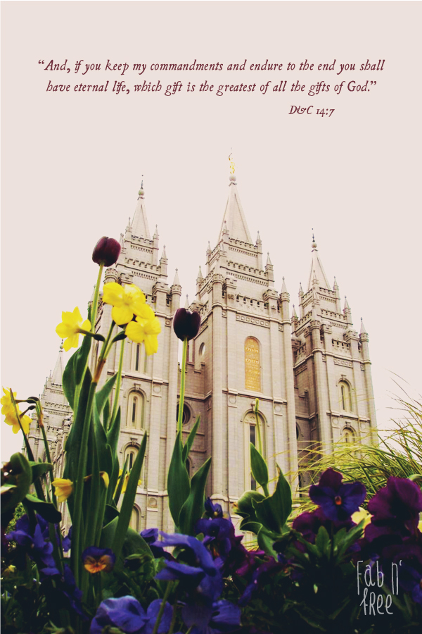 Fab N Free - Free Printable LDS Temple Quote